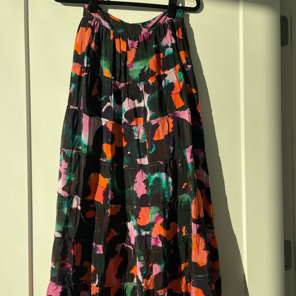 NWT, Anthropologie, Floral Maxi Skirt by Geisha Designs
